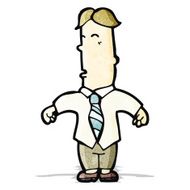 cartoon office man N10