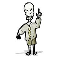 cartoon funny skeleton