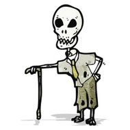 cartoon funny skeleton N2
