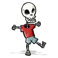 cartoon funny skeleton N3