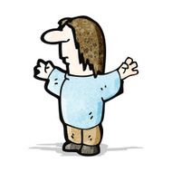 cartoon hippie man N5