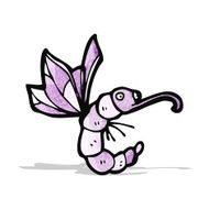 funny cartoon butterfly N13