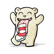 cartoon teddy bear with sock