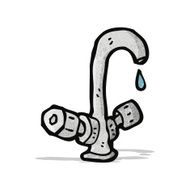 cartoon dripping faucet N2