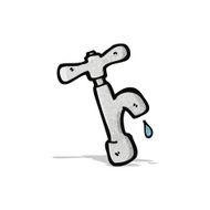 cartoon dripping faucet N3