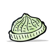 knitted hat cartoon N2