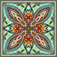 Traditional ornamental floral paisley bandanna N346