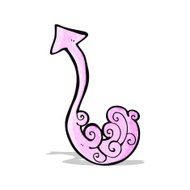 cartoon pointing arrow N6