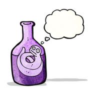 cartoon snake in bottle N5