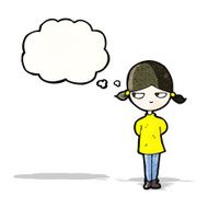 cartoon annoyed woman N5