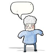 cartoon old lady
