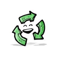 cartoon recycling symbol N2