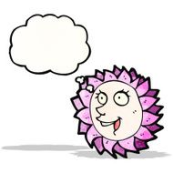cartoon flower face N2