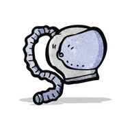 cartoon astronaut helmet N4