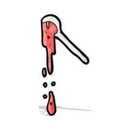 cartoon spoon of jam