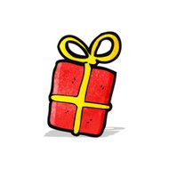 cartoon christmas present N22