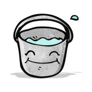 cartoon smiling bucket