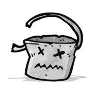 cartoon dead bucket
