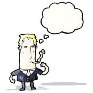 Cartoon Man Smoking Cigarette N2