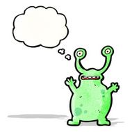 cartoon space alien N41