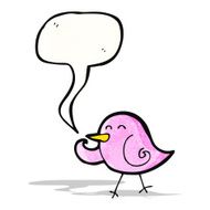 laughing little bird cartoon