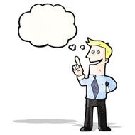 cartoon man with great idea N4