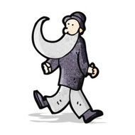 cartoon old man dancing N2