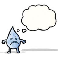 cartoon raindrop N4