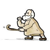 Angry Old Man Cartoon N2