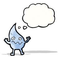 cartoon raindrop N5