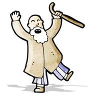 Angry Old Man Cartoon N4