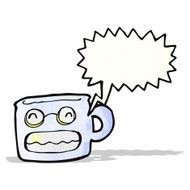 cartoon mug character