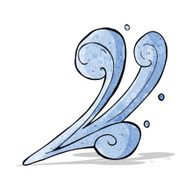 Cartoon Water Splash N16