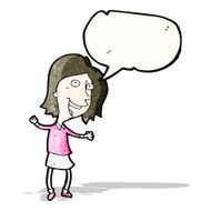 cartoon dancing woman N3