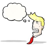 gasping businessman cartoon