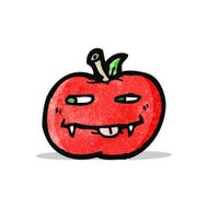 vampire apple cartoon