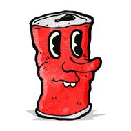 soda can cartoon character