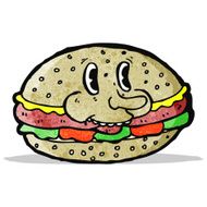 burger cartoon character