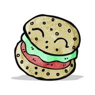 burger cartoon character N3