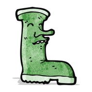 wellington boot cartoon character