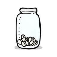 cartoon jar of pills N4