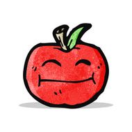 happy apple cartoon N2