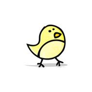 cartoon little bird doodle N4