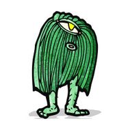 Cartoon monster N44