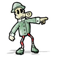 cartoon weird army man
