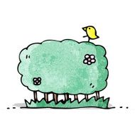 cartoon hedgerow