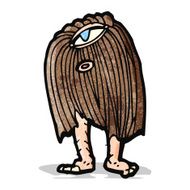 Cartoon Hairy Monster N22