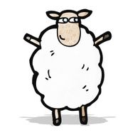 Cartoon Sheep N25