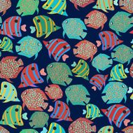 Seamless background fish
