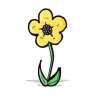 cartoon flower N86